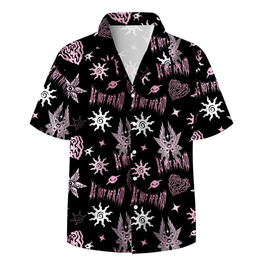 UniJames Be Not Afraid Black Christian Hawaiian Shirt