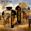 Uni Horse Autumn Farming Personalized Name, Farm Name 3D Hoodie