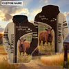 Uni Personalized Name Red Angus Live Like Someone Left The Gate 3D Shirt