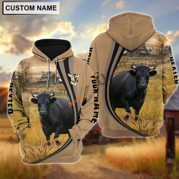 Uni Dexter Grey Farming Personalized Name Hoodie