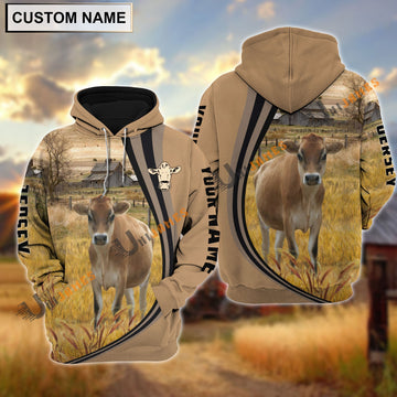 Uni Jersey Grey Farming Personalized Name Hoodie