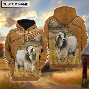 Uni Personalized Name Brahman Farming Life 3D Shirt