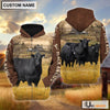 Uni Black Angus Brown Sleeve Personalized Hoodie