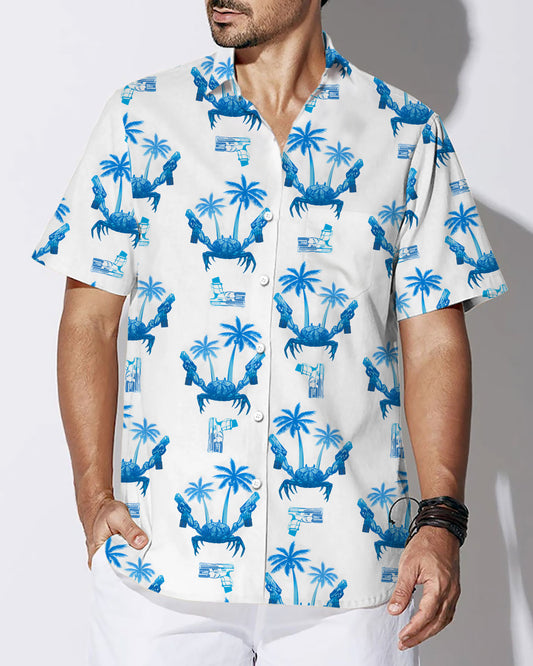 UniJames Comfort The Crab (Blue) Button Down For Men