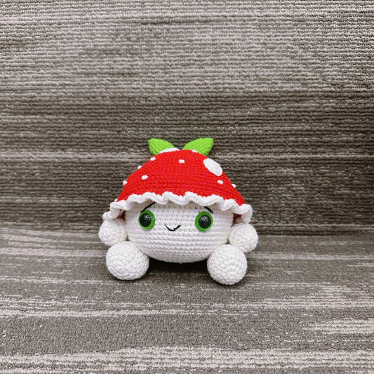 UniJames Cute Mushroom, Amanita Muscaria, Handmade Crochet