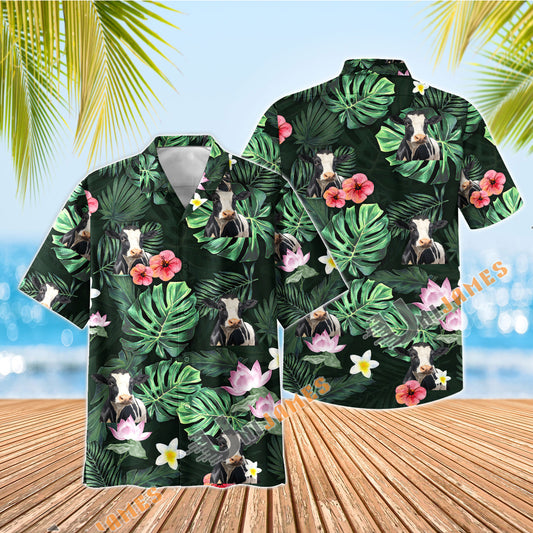 UniJames Holstein Summer Stay Cool Hawaiian Shirt
