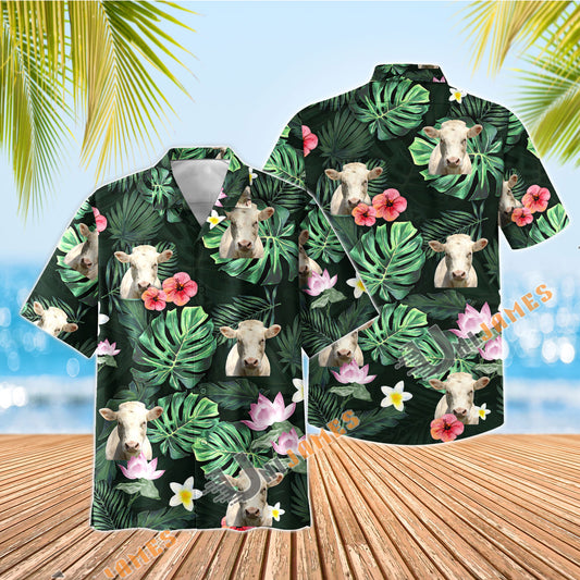 UniJames Charolais Summer Stay Cool Hawaiian Shirt