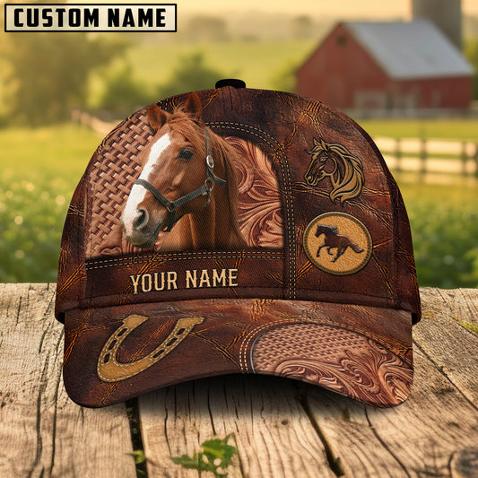 Unijames Thoroughbred Dark Brown Craving Personalized Name Cap
