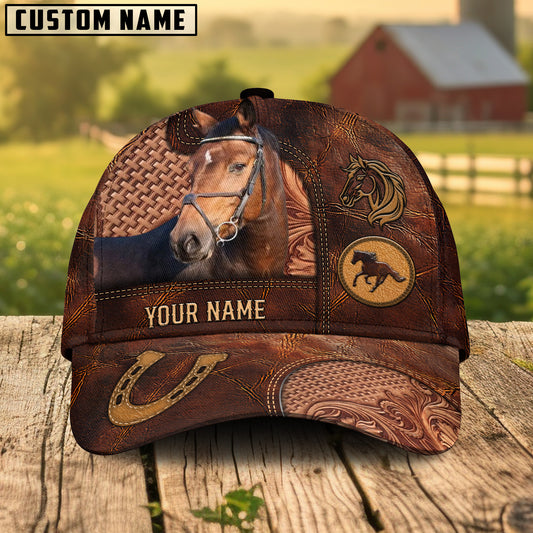 Unijames Warmblood Dark Brown Craving Personalized Name Cap