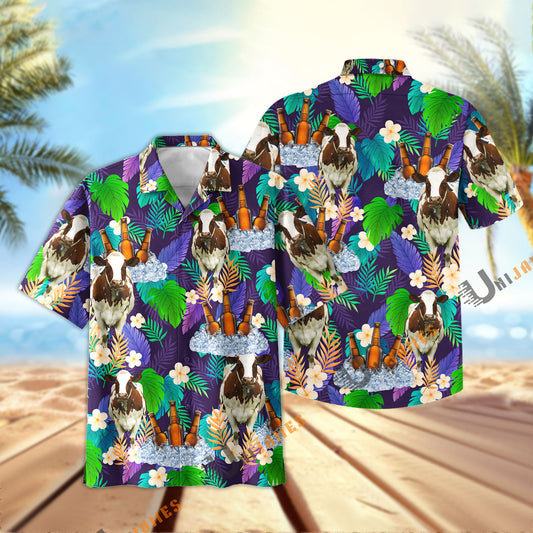 UniJames Holstein Beer Summer Time Hawaiian Shirt