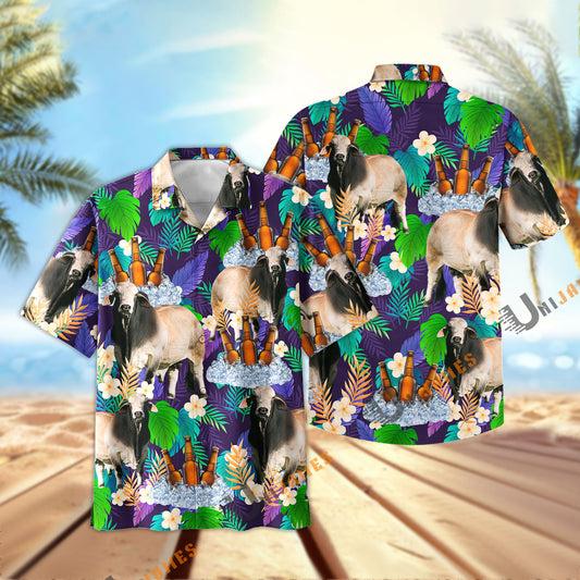 UniJames Brahman Beer Summer Time Hawaiian Shirt
