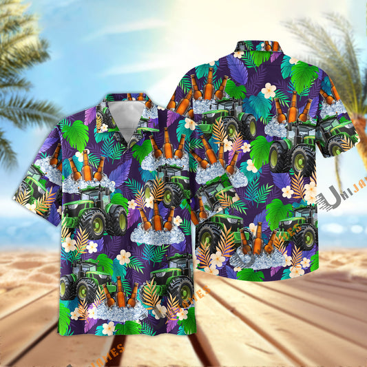 UniJames Tractor Beer Summer Time Hawaiian Shirt