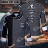 Unijames Scratch Knife Multicolor Option Custom Name Long Sleeve Chef Jacket (4 Colors)