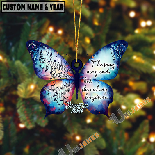 UniJames Personalized The Song May End, But The Melody Lingers On Acrylic Ornament
