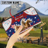Uni Palomino America Lover Custom Name 3D Leather Clutch