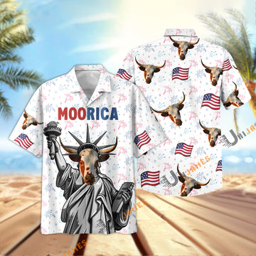 UniJames Moorica Texas Longhorn Hawaiian Shirt