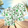 UniJames Custom Logo, Farm Name Green Floral Pattern Hawaiian Shirt