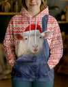 Uni Personalized Name & Farm Name Merry Christmas Cow Hoodie