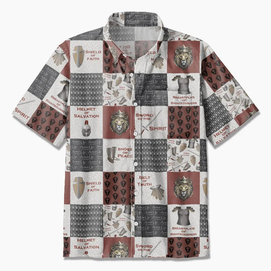 UniJames Armor Of God Christian Hawaiian Shirt