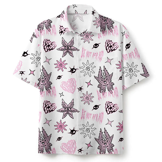 UniJames Be Not Afraid White Christian Hawaiian Shirt