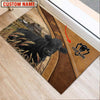 Uni Black Angus Personalized - Welcome  Doormat