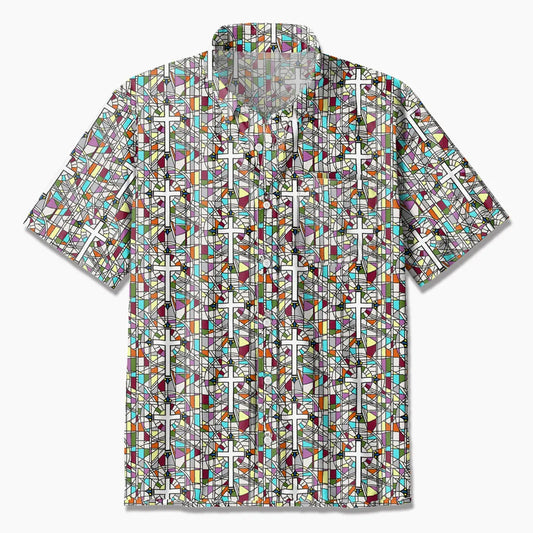 UniJames Church Glass Christian Hawaiian Shirt