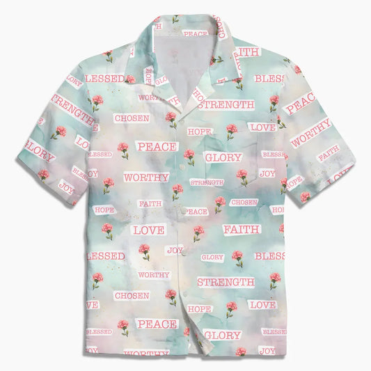 UniJames Faith Hope Love Flower Christian Hawaiian Shirt