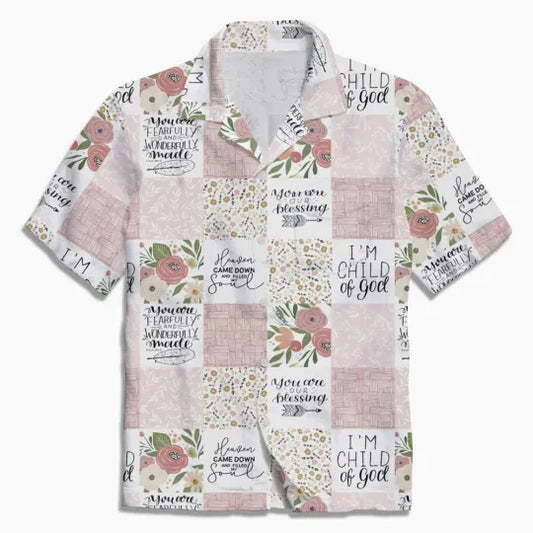 UniJames Floral Bible Verse Christian Hawaiian Shirt