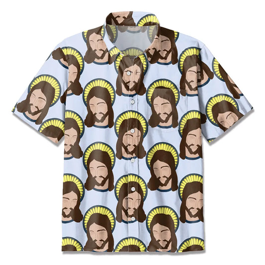 UniJames Jesus Head Christian Hawaiian Shirt