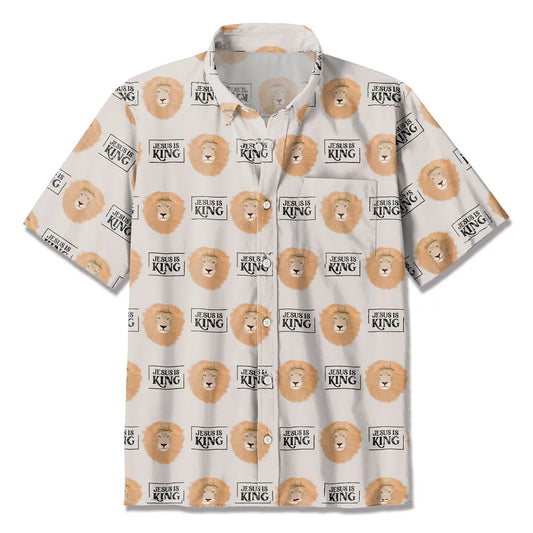 UniJames Jesus Is King Christian Hawaiian Shirt