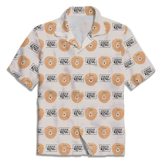 UniJames Jesus Is King Christian Hawaiian Shirt