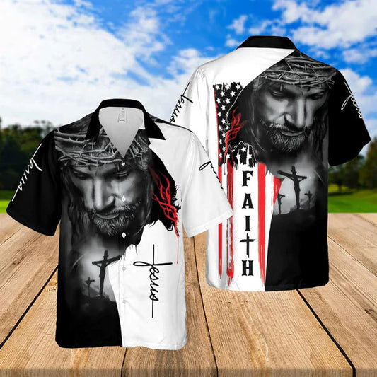 UniJames Jesus Faith Hawaiian Shirts - Religious Hawaiian Shirts - Hawaiian Christian For Men Women