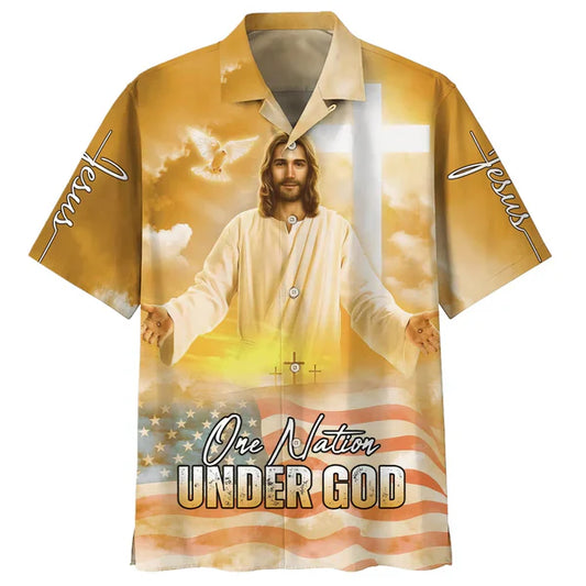UniJames Jesus Greets You Hawaiian Shirt - Best Hawaiian Shirts - Christian Hawaiian Shirt