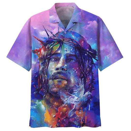 UniJames Jesus Hawaiian Shirts - Christian Hawaiian Shirt - Jesus Hawaiian Summer Shirts