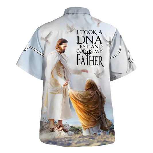 UniJames Jesus I Took A Dna Test And God Is My Father Hawaiian Shirt - Christian Hawaiian Shirt - Religious Hawaiian Shirts