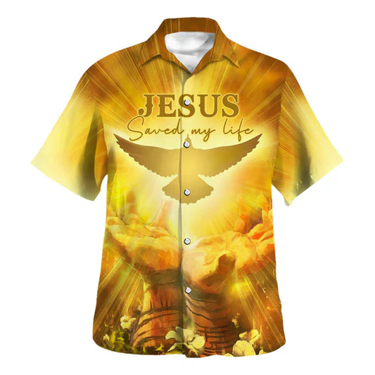 UniJames Jesus Save My Life Dove Hawaiian Shirt - Christian Hawaiian Shirt - Religious Hawaiian Shirts