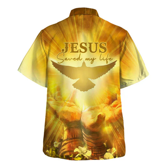 UniJames Jesus Save My Life Dove Hawaiian Shirt - Christian Hawaiian Shirt - Religious Hawaiian Shirts