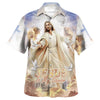UniJames Jesus Stretched Out His Hand Hawaiian Shirt - Jesus Is My Savior Hawaiian Shirts - Christian Hawaiian Shirt - Jesus Hawaiian Shirts