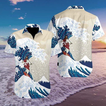 UniJames Jesus Surfing Hawaiian Shirt - Christian Hawaiian Shirts For Men & Women