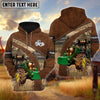 Uni Tractor Custom Name On Sleeve 3D Hoodie