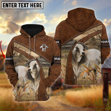 Uni Brahman Custom Name On Sleeve 3D Hoodie