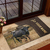Uni Dexter Custom Name Leather Pattern Doormat