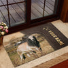 Uni Brahman Custom Name Leather Pattern Doormat