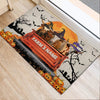 Uni Texas Longhorn Custom Farm Name Halloween Doormat
