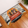 Uni Horse Custom Farm Name Halloween Doormat
