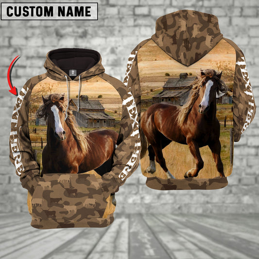 Uni Horse Farming Personalized 3D Hoodie