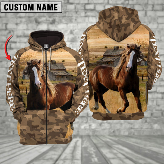 Uni Horse Farming Personalized 3D Hoodie