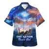 UniJames One Nation Under God Hand Of Jesus Hawaiian Shirt - Christian Hawaiian Shirt - Religious Hawaiian Shirts
