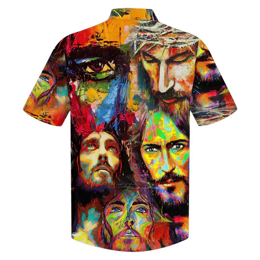 UniJames Pictures Of Jesus Christ Hawaiian Shirts - Christian Hawaiian Shirt - Jesus Hawaiian Shirts