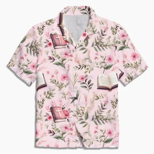 UniJames Sailboats and Crosses Christian Hawaiian Shirt